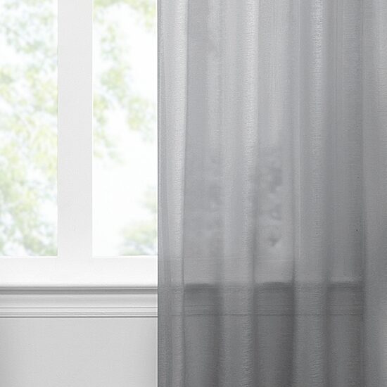 Vue Textured Voile Rod Pocket Sheer Set of 2 Curtain Panel