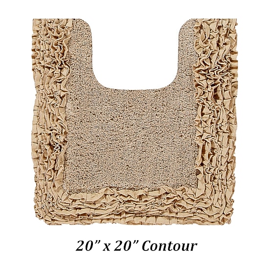 Better Trends Shaggy Border Mat Bath Rug
