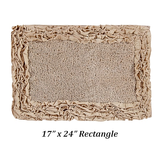 Better Trends Shaggy Border Mat Bath Rug