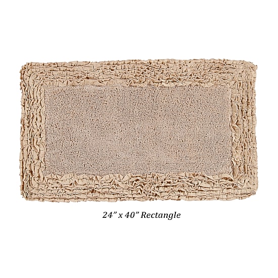 Better Trends Shaggy Border Mat Bath Rug