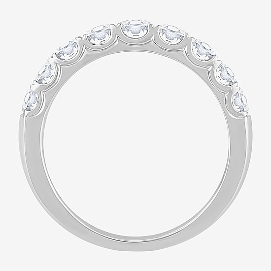 (H-I / Si1) Womens 3.5MM 2 CT. T.W. Lab Grown White Diamond 14K Gold Anniversary Wedding Band