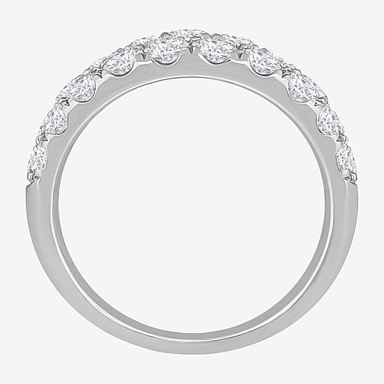 (H-I / Si1) Womens 5.5MM 3 CT. T.W. Lab Grown White Diamond 14K Gold Anniversary Band