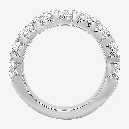 9-Stone (H-I / Si1) Womens 5MM 2 3/4 CT. T.W. Lab Grown White Diamond 14K Gold Anniversary Wedding Band