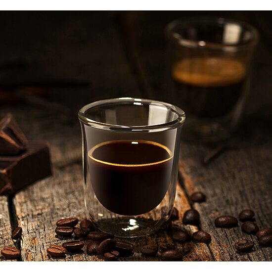 Joyjolt Javaah Double Wall Insulated Glasses - 2 Oz - Set Of 4 Espresso Cup