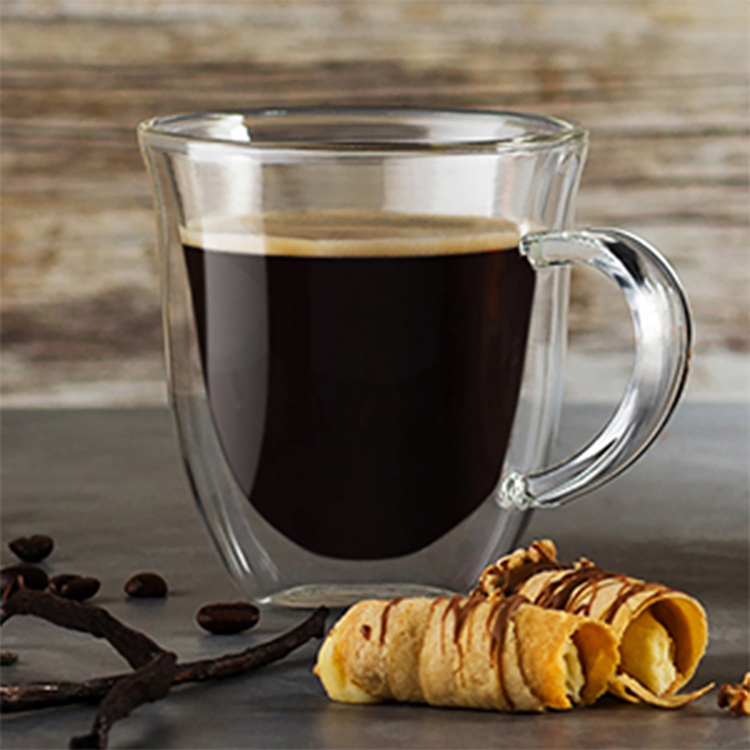 Joyjolt Serene Double Wall Insulated Glass Coffee Mug