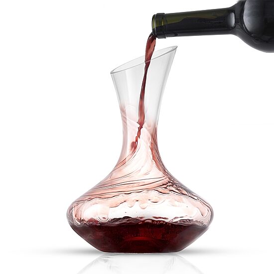 Joyjolt Lancia Crystal Wine - 40 Oz Decanter