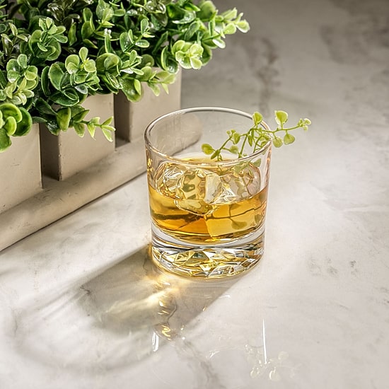 Joyjolt Radiant Tumblers - 10 Oz - Set Of 4 Double Old Fashioned