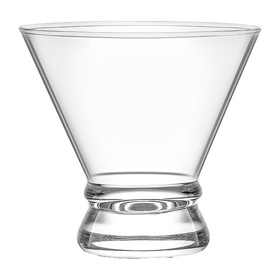 Joyjolt Afina Crystal Stemless - 8 Oz - Set Of 8 Martini Glass