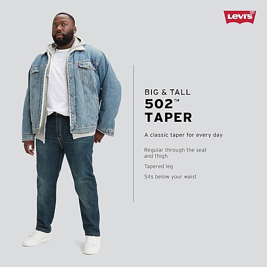 Levi's® Big and Tall Mens 502™ Regular Tapered Fit Jeans
