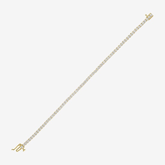 Diamond Addiction (G-H / SI2-I1) 4 CT. T.W. Lab Grown White Diamond 14K White or Yellow Gold 7.25 Inch Tennis Bracelet