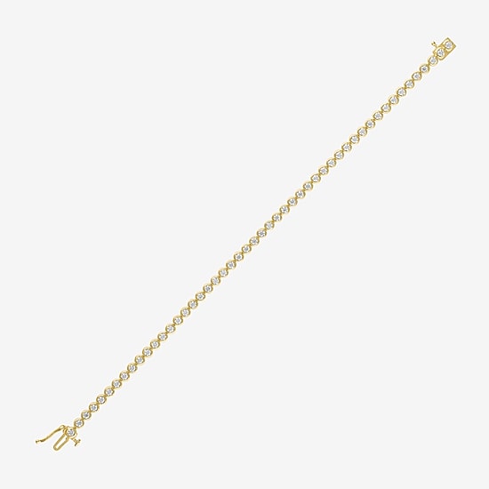(G-H / Si2-I1) Womens 2 CT. T.W. Lab Grown Diamond 10K Gold 7.25 Inch Tennis Bracelet