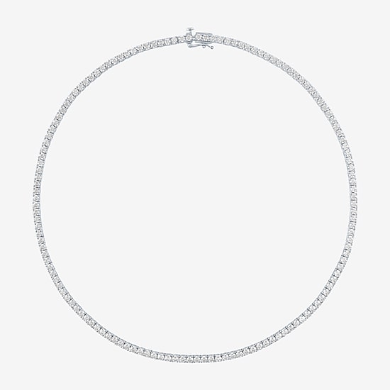 Diamond Addiction 10 CT.T.W. (G-H / Si2-I1) Lab Grown Diamond Tennis Necklace in 14K Gold