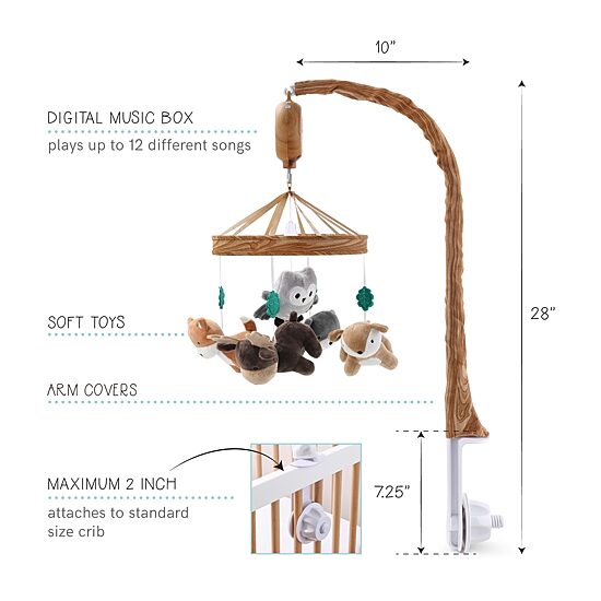 The Peanutshell Woodland Baby Mobile