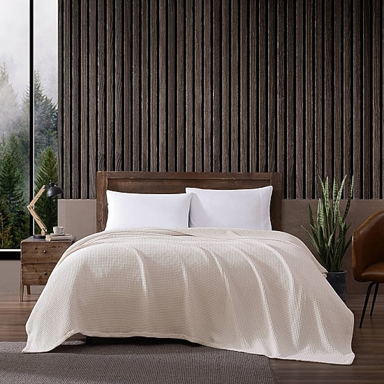 Eddie Bauer Solid 100% Cotton Blanket