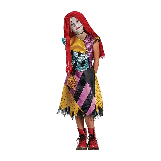 Little & Big Kid Girls Disney Sally Deluxe Nightmare Before Christmas Costume Set