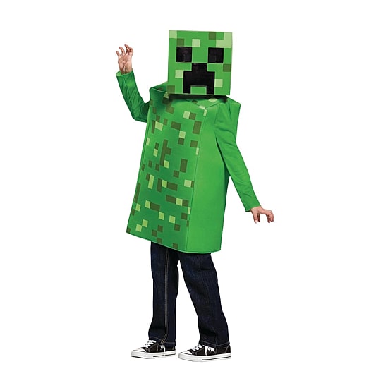 Little & Big Kid Boys Creeper Classic Minecraft Costume