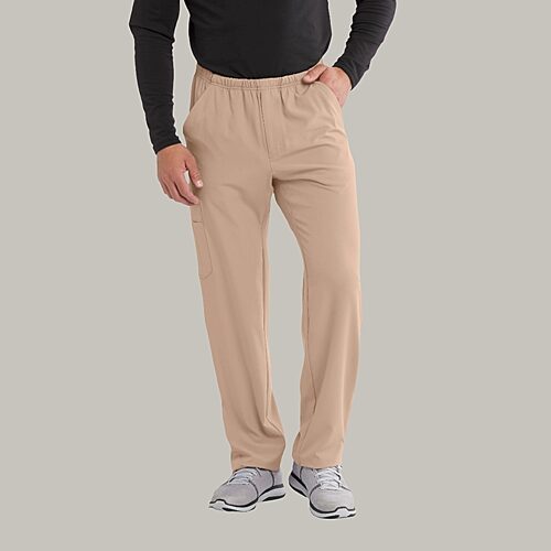 Skechers Sk0215 Structure 4-Pocket Zip-Fly Mens Big and Tall Tag Free Stretch Fabric Moisture Wicking Scrub Pant, 5x-large, Brown