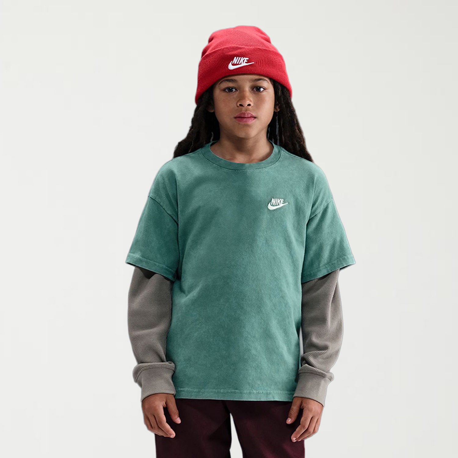Nike Club Big Kid Unisex Crew Neck Short Sleeve Regular Fit Graphic T-Shirt
