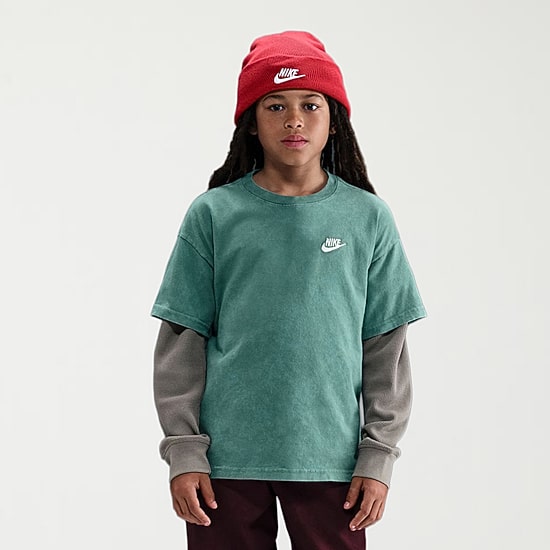 Nike Club Big Kid Unisex Crew Neck Short Sleeve Regular Fit Graphic T-Shirt