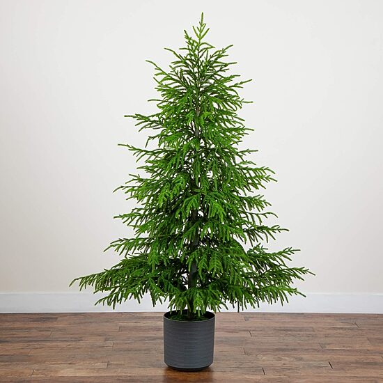 Nearly Natural 6 Foot Pine Christmas Tree