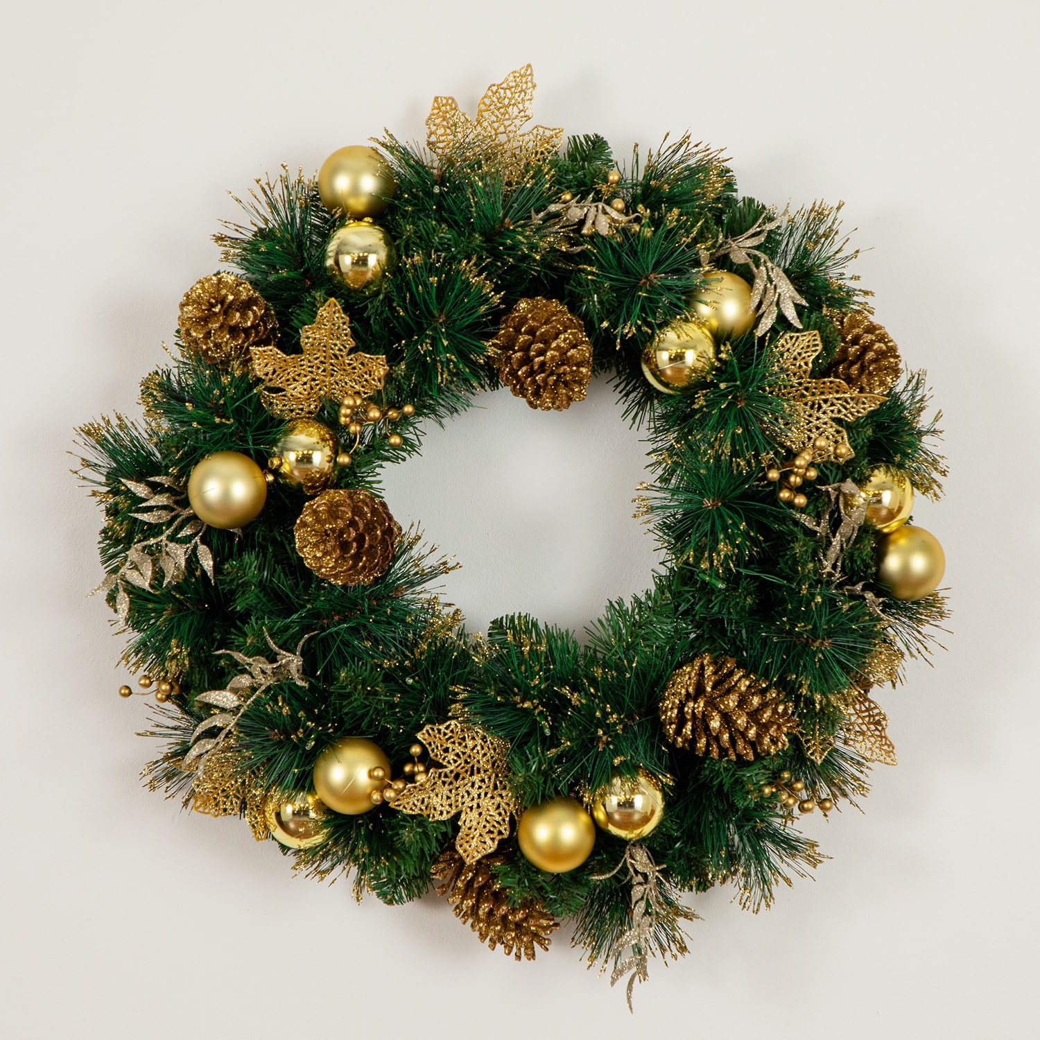 Nearly Natural Pre-Lit Wreath