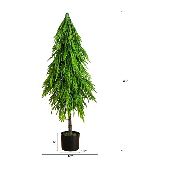 Nearly Natural 4 Foot Pine Christmas Tree