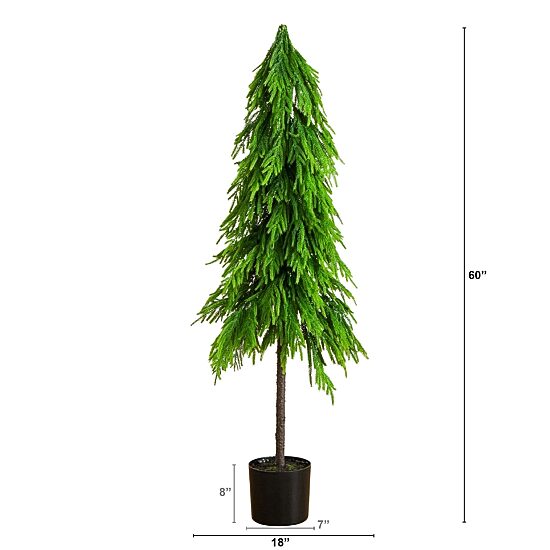 Nearly Natural 5 Foot Pine Christmas Tree