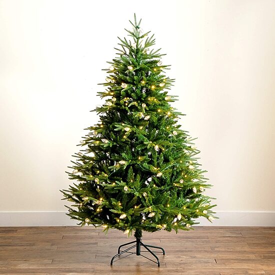 Nearly Natural 6 Foot Pre-Lit Multi-Function Lights Pine Christmas Tree