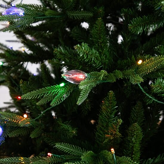 Nearly Natural 6 Foot Pre-Lit Multi-Function Lights Pine Christmas Tree