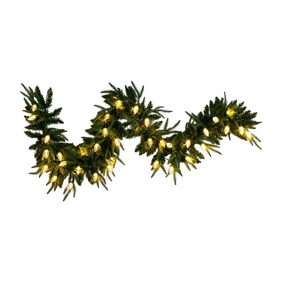 Nearly Natural Pre-Lit Wreath
