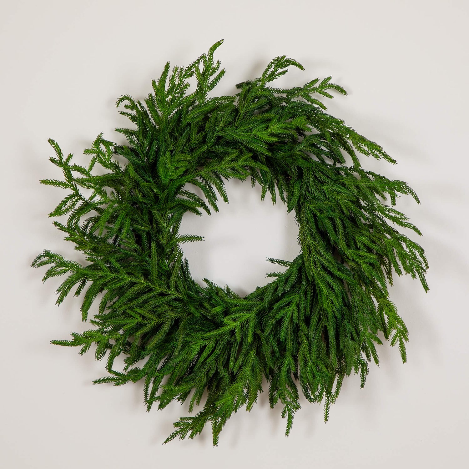 Nearly Natural 24in Real Touch Norfolk Pine Wreath Wreath