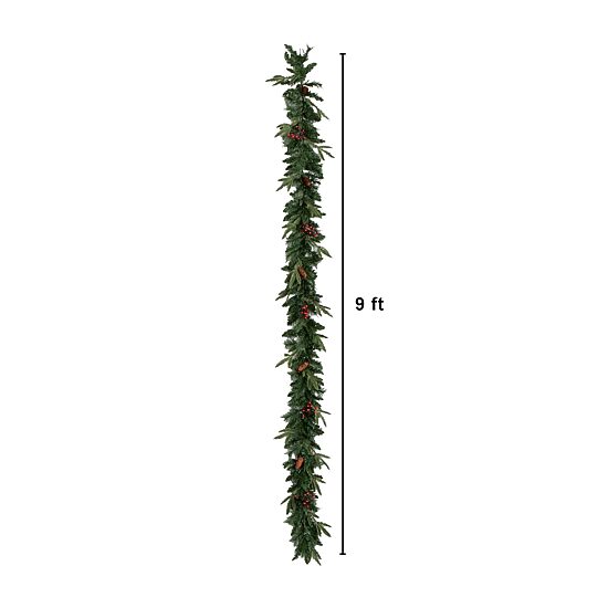Nearly Natural 5 Pc Garlends And Wreath Set 5 Foot Pre-Lit Pine Christmas Tree