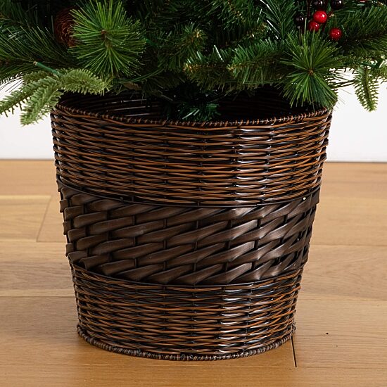 Nearly Natural 5 Pc Garlends And Wreath Set 5 Foot Pre-Lit Pine Christmas Tree