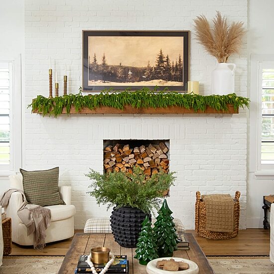 Nearly Natural Pre-Lit Wreath