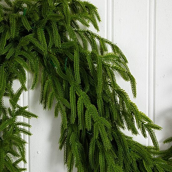 Nearly Natural Pre-Lit Wreath