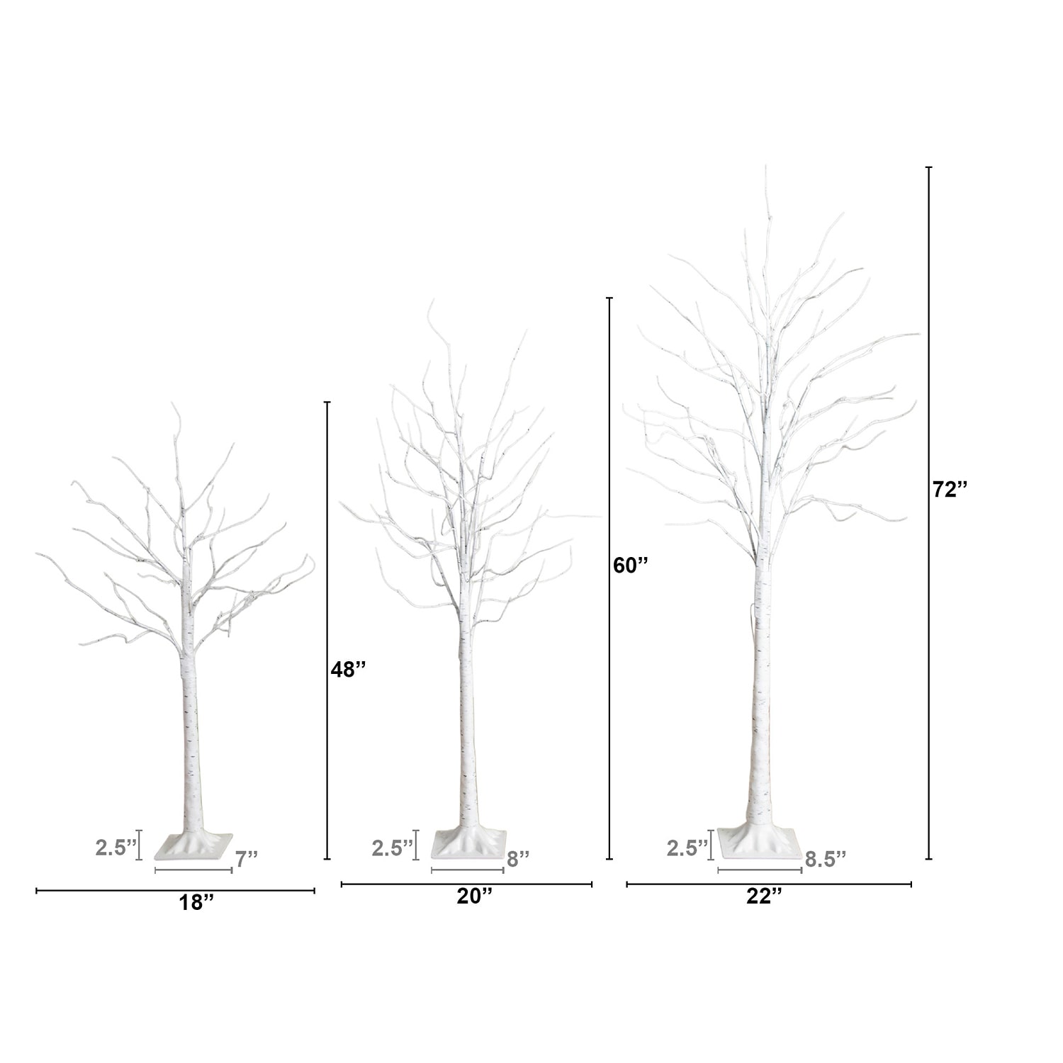 Nearly Natural 6 Foot Pre-Lit Birch Christmas Tree