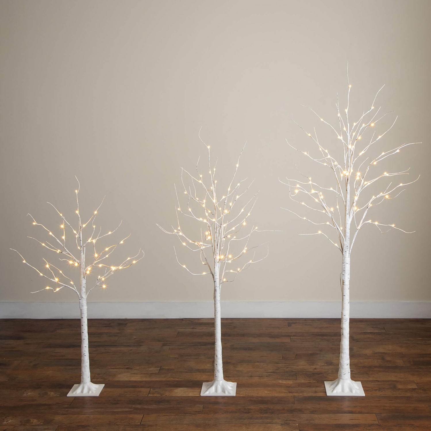 Nearly Natural 6 Foot Pre-Lit Birch Christmas Tree