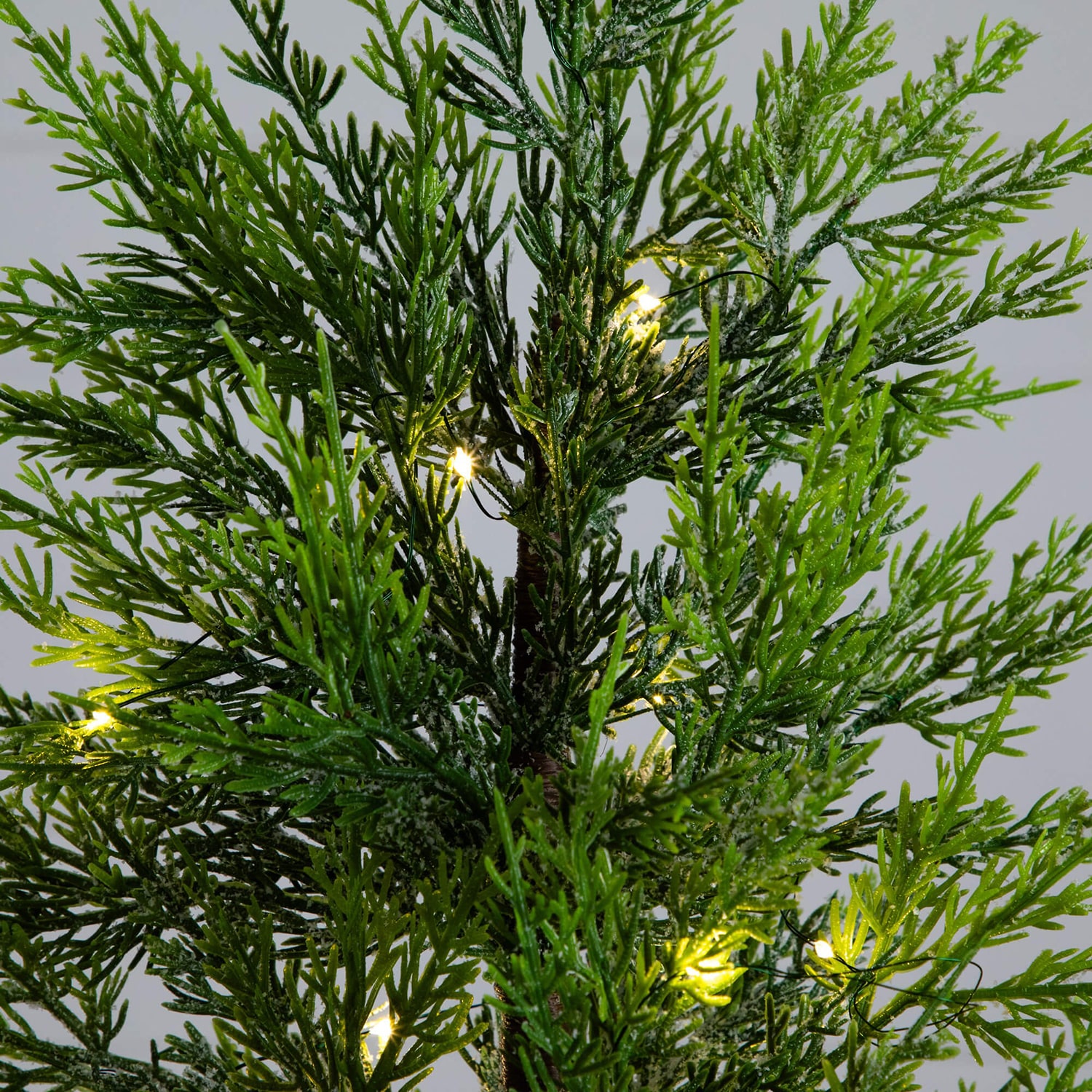 Nearly Natural Foot Pre-Lit Flocked Christmas Tree