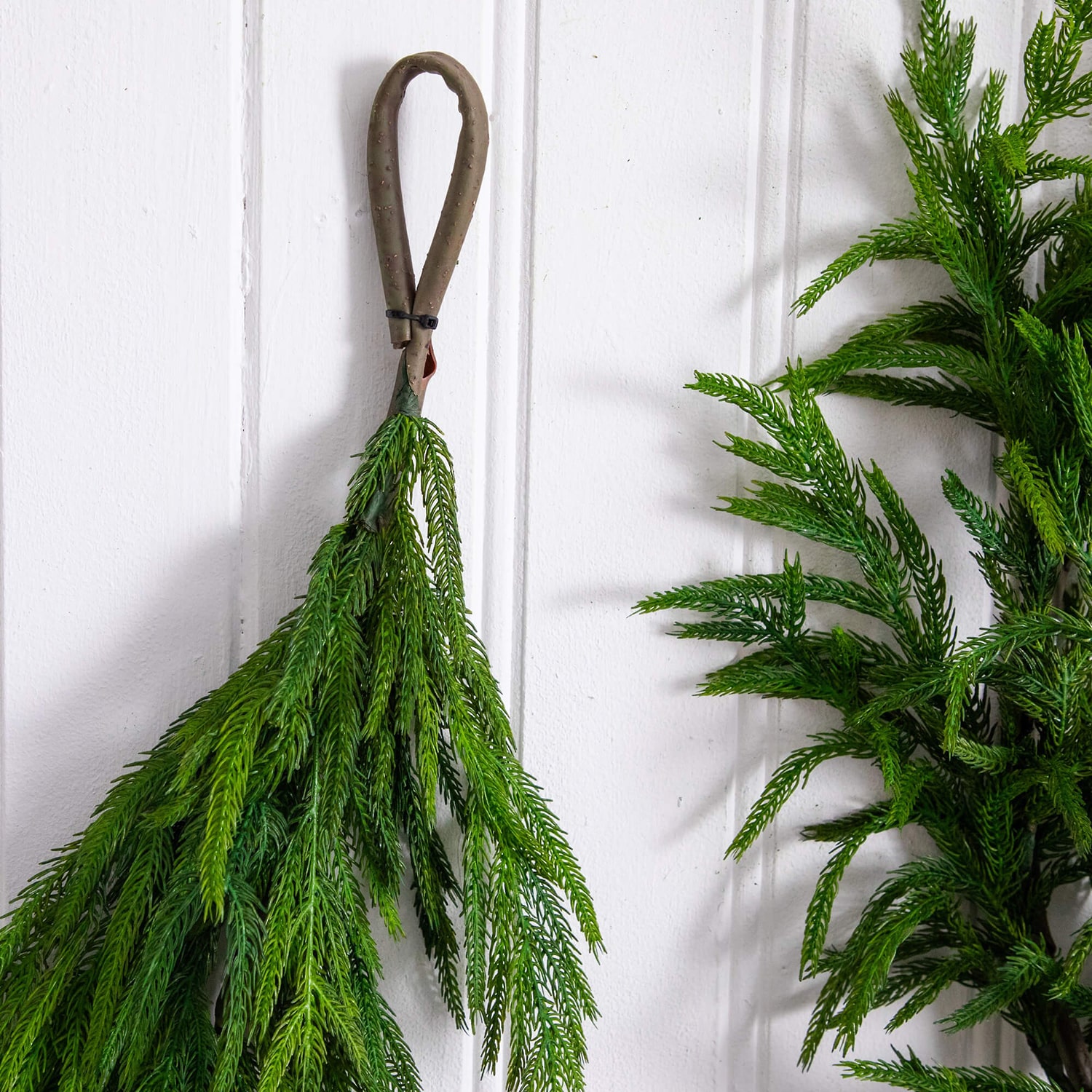 Nearly Natural 15ft Real Touch Pine Garland Wreath