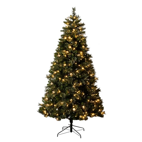 Nearly Natural 7 1/2 Foot Pre-Lit Pine Christmas Tree