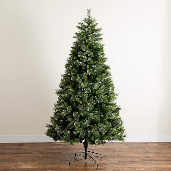 Nearly Natural 7 1/2 Foot Pre-Lit Pine Christmas Tree