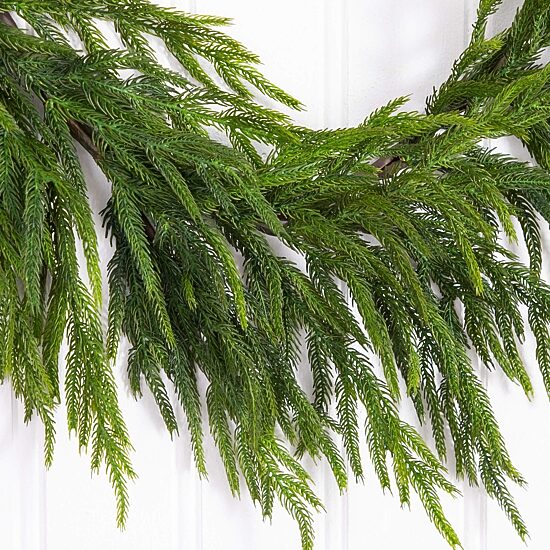 Nearly Natural 8ft Real Touch Wreath