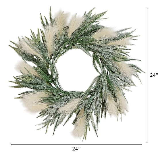 Nearly Natural Pre-Lit Wreath