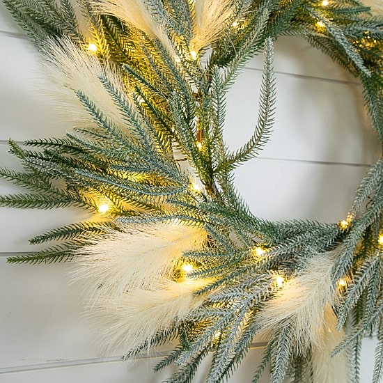 Nearly Natural Pre-Lit Wreath