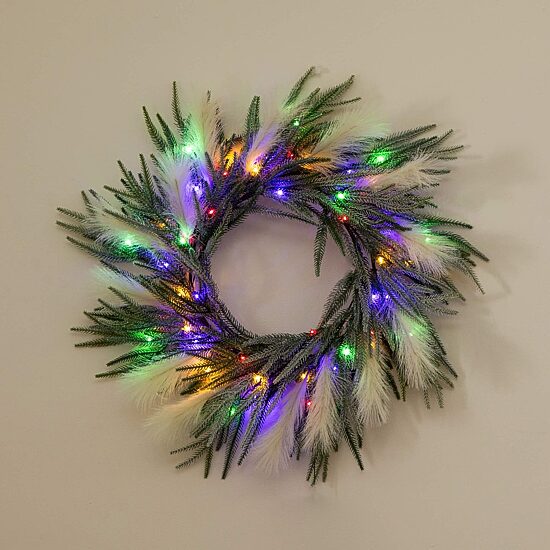 Nearly Natural Pre-Lit Wreath