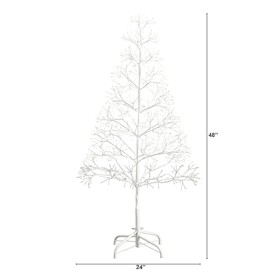 Nearly Natural 4 Foot Pre-Lit Christmas Tree