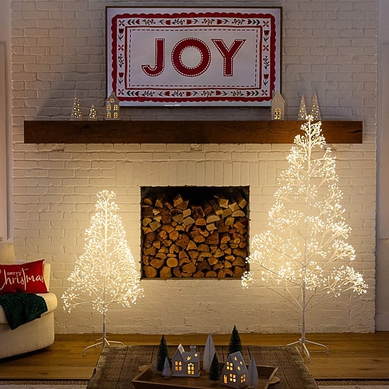 Nearly Natural 4 Foot Pre-Lit Christmas Tree