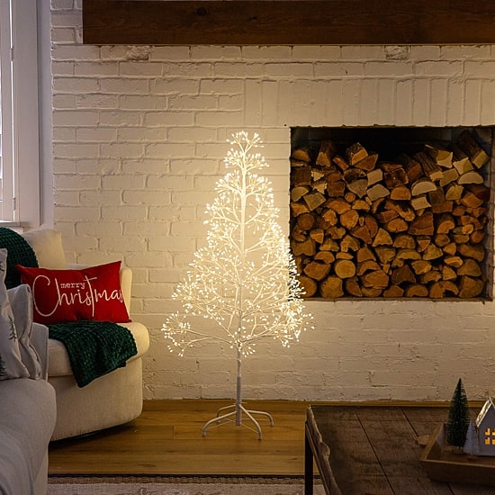 Nearly Natural 4 Foot Pre-Lit Christmas Tree