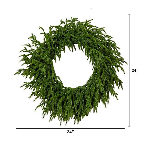 Nearly Natural Pre-Lit Wreath