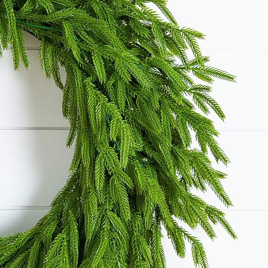 Nearly Natural Pre-Lit Wreath